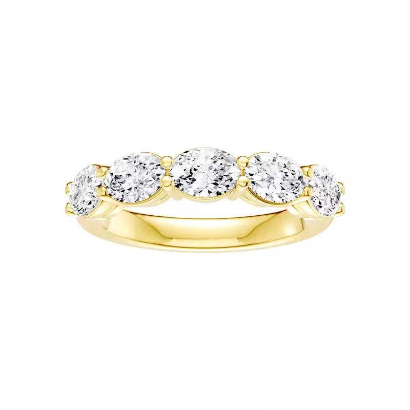 East-West Oval 5-Stone Lab Diamond Band (2.00 ct. tw.)