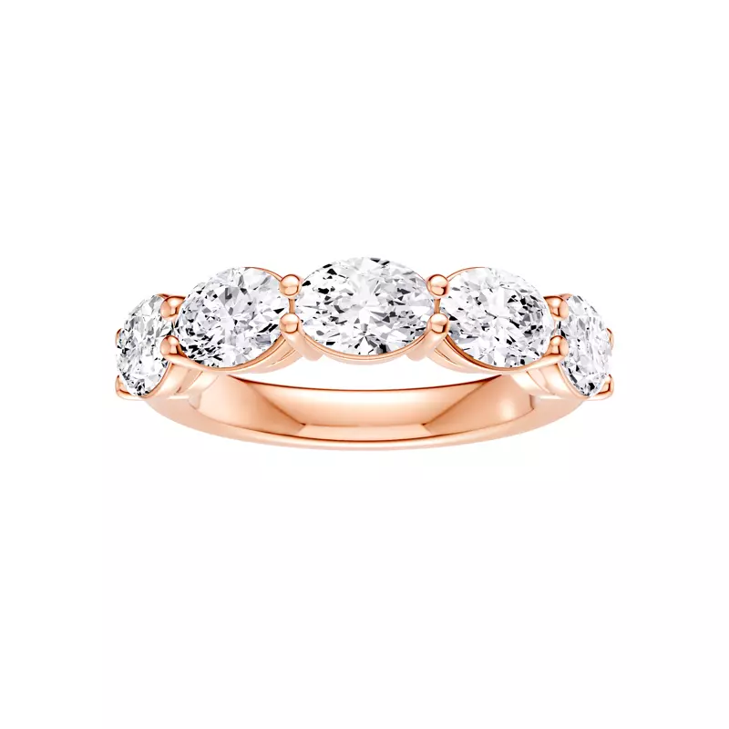 East-West Oval 5-Stone Lab Diamond Band (3.00 ct. tw.)