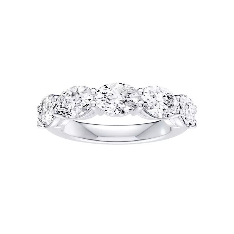 East-West Oval 5-Stone Lab Diamond Band (3.00 ct. tw.)