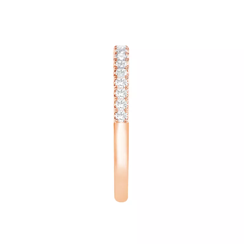 14K Rose Gold Princess-Cut Pavé Diamond Band (.50 ct. tw.)