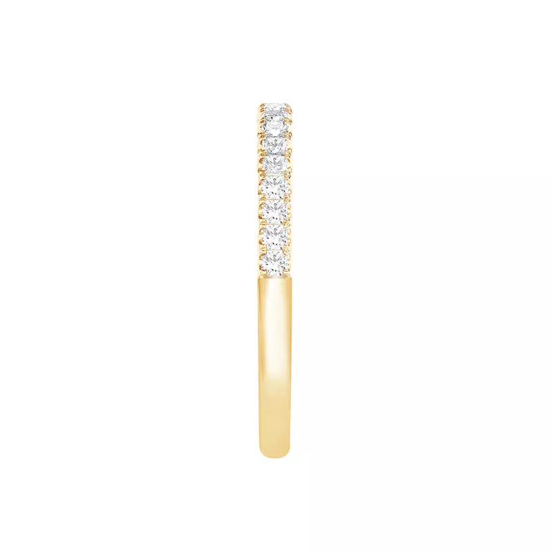14K Yellow Gold Princess-Cut Pavé Diamond Band (.50 ct. tw.)