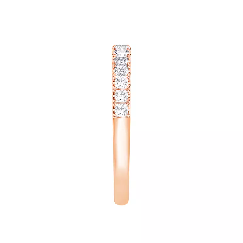 14K Rose Gold Princess-Cut Pavé Diamond Band (.75 ct. tw.)