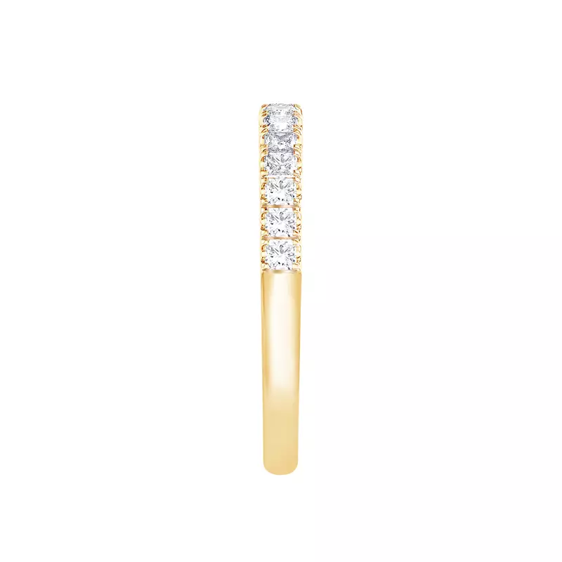 14K Yellow Gold Princess-Cut Pavé Diamond Band (.75 ct. tw.)