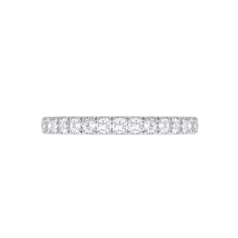 Platinum Princess-Cut Pavé Diamond Band (.75 ct. tw.)