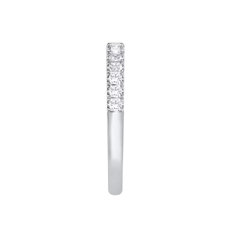 Platinum Princess-Cut Pavé Diamond Band (.75 ct. tw.)
