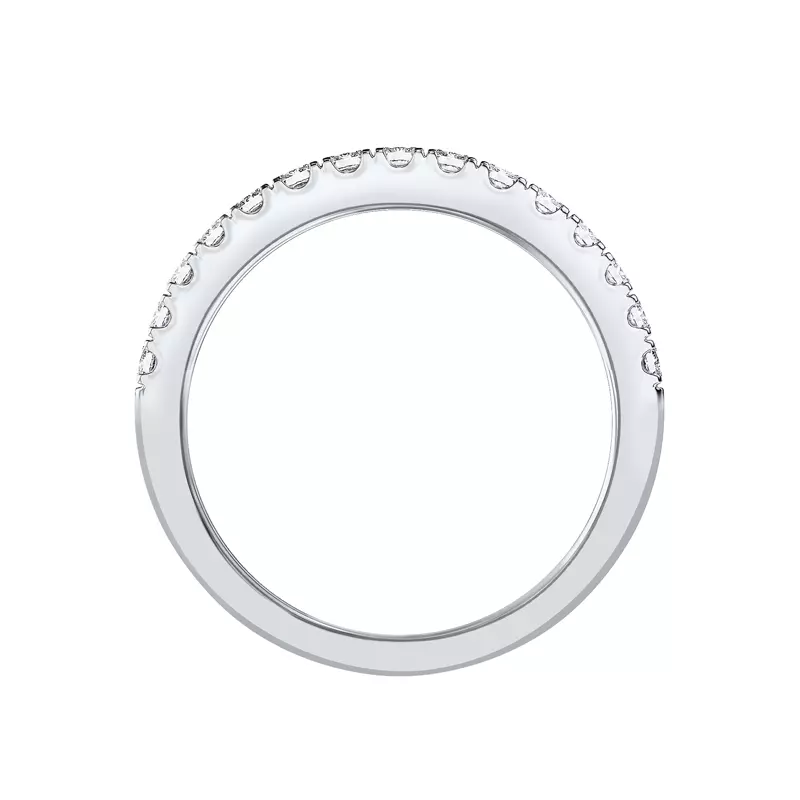 Platinum Princess-Cut Pavé Diamond Band (.75 ct. tw.)