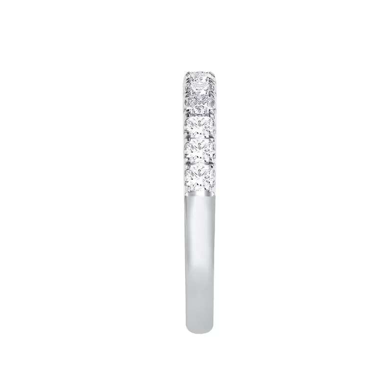 14K White Gold Princess-Cut Pavé Lab Diamond Band (1.00 ct. tw.)