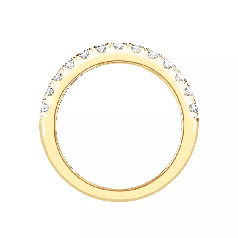14K Yellow Gold Princess-Cut Pavé Lab Diamond Band (1.00 ct. tw.)