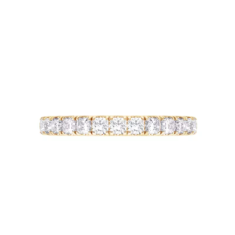 14K Yellow Gold Princess-Cut Pavé Diamond Band (1.00 ct. tw.)