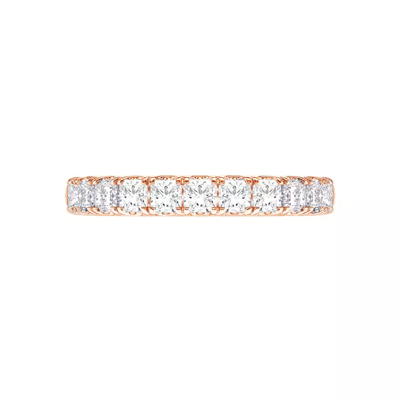 14K Rose Gold Princess-Cut Pavé Diamond Band (1.50 ct. tw.)