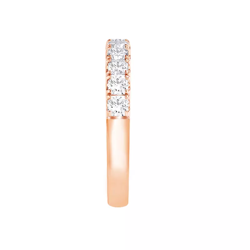 14K Rose Gold Princess-Cut Pavé Diamond Band (1.50 ct. tw.)