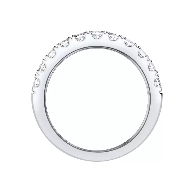 Platinum Princess-Cut Pavé Diamond Band (1.50 ct. tw.)