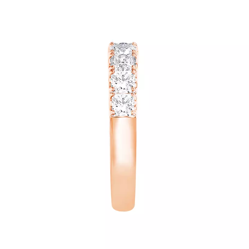 14K Rose Gold Princess-Cut Pavé Diamond Band (2.00 ct. tw.)