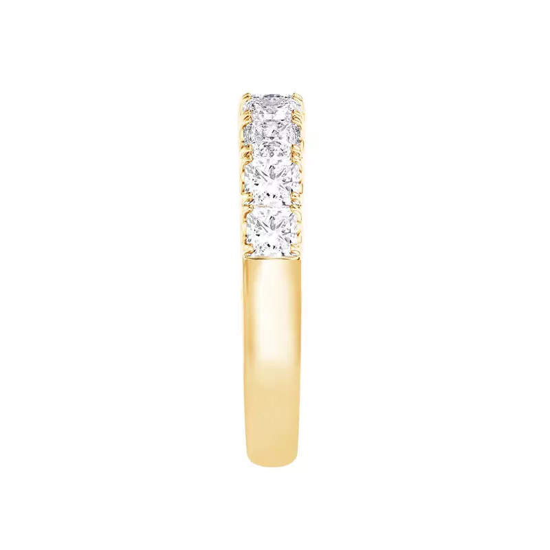 14K Yellow Gold Princess-Cut Pavé Lab Diamond Band (2.00 ct. tw.)