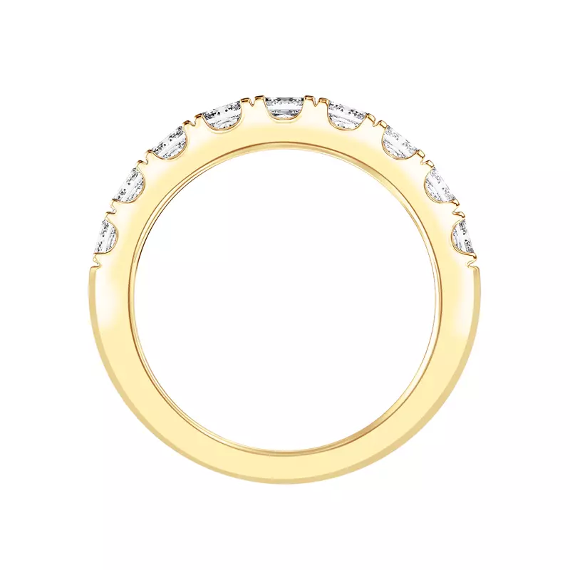 14K Yellow Gold Princess-Cut Pavé Lab Diamond Band (2.00 ct. tw.)