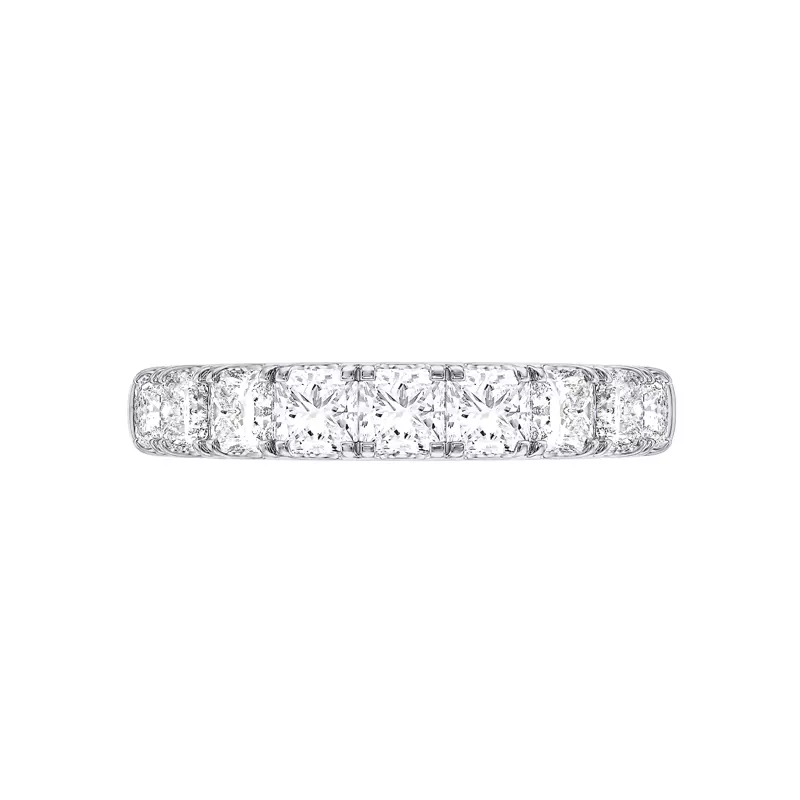 Platinum Princess-Cut Pavé Lab Diamond Band (2.00 ct. tw.)