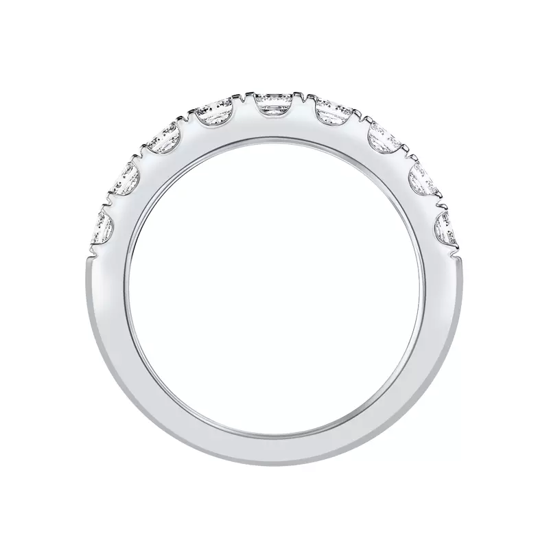 Platinum Princess-Cut Pavé Lab Diamond Band (2.00 ct. tw.)