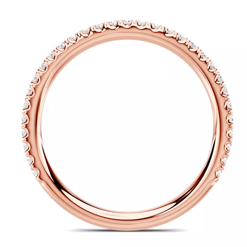 14K Rose Gold Avalon Pavé Band