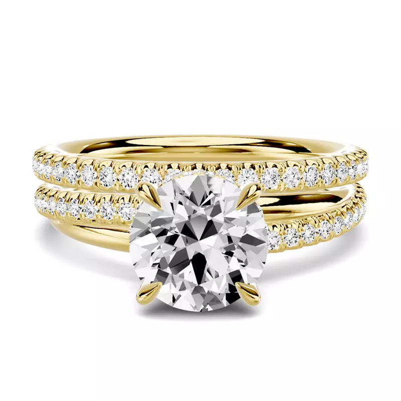 14K Yellow Gold Avalon Pavé Band