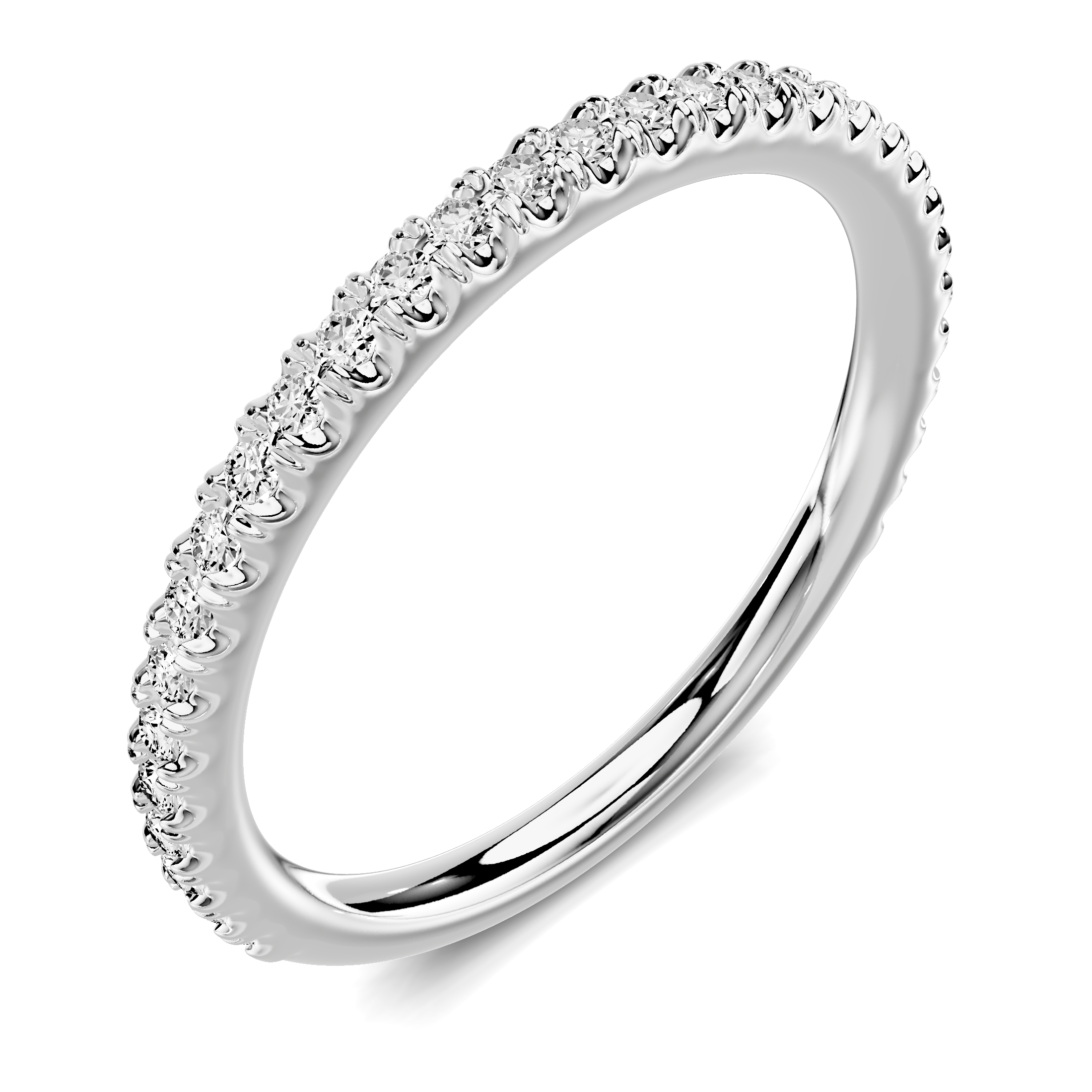 18K White Gold Avalon Pavé Band