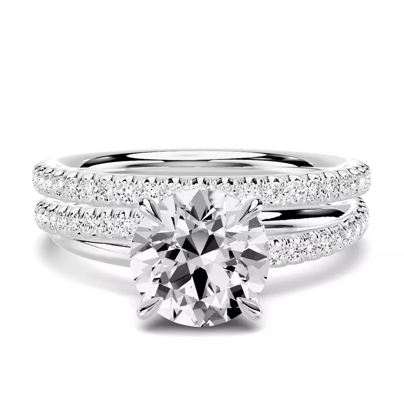 18K White Gold Avalon Pavé Band
