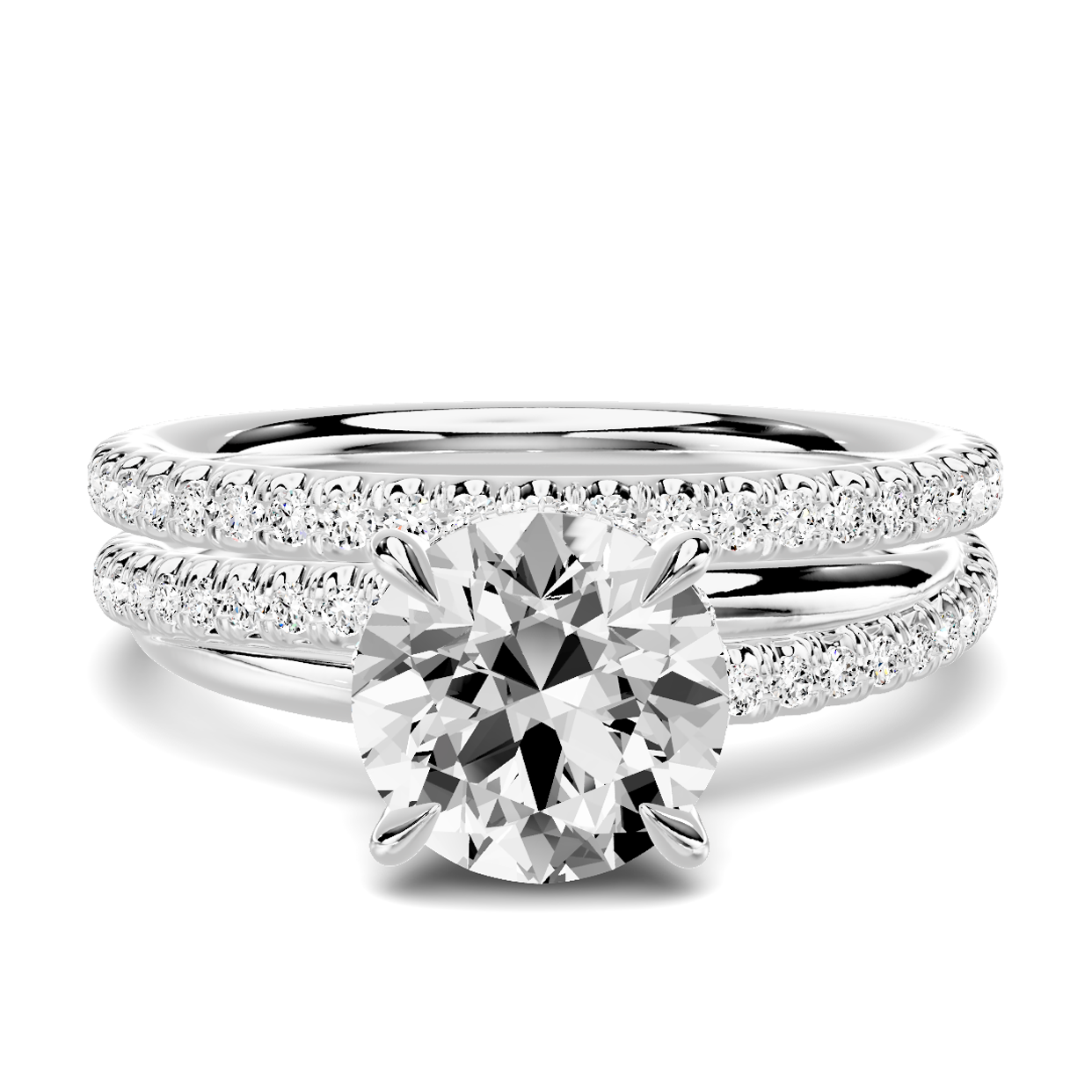 18K White Gold Avalon Pavé Band