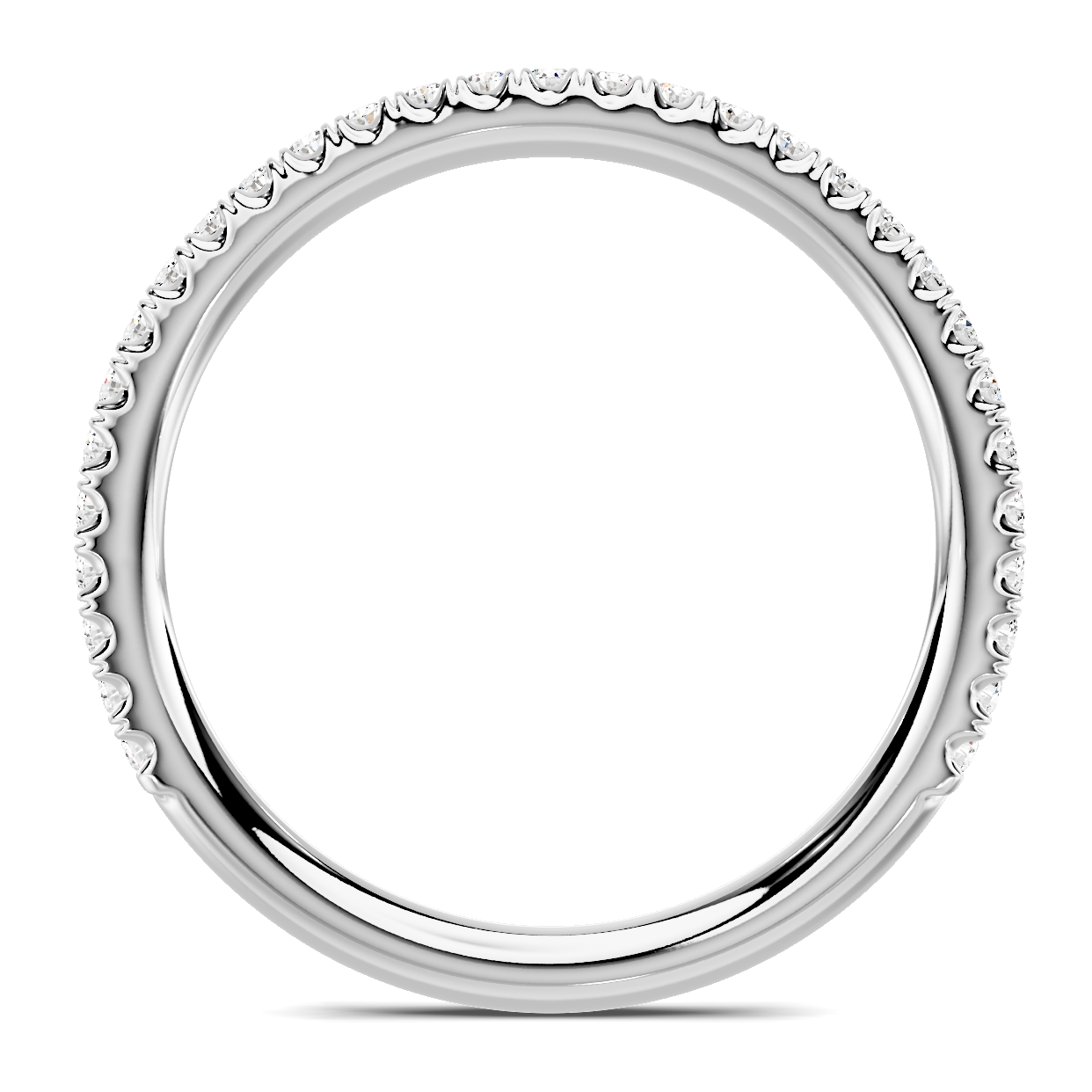 18K White Gold Avalon Pavé Band