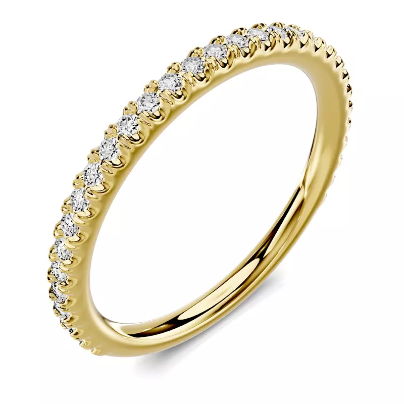 18K Yellow Gold Avalon Pavé Band