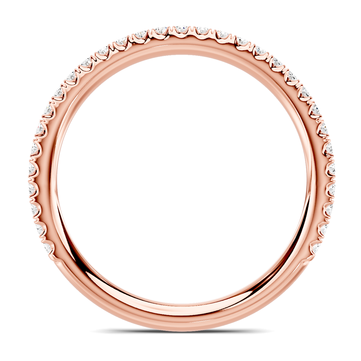 14K Rose Gold Avalon Classic Pavé Band