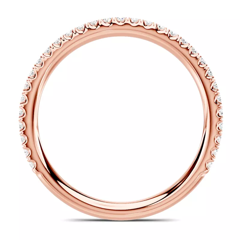 14K Rose Gold Avalon Classic Pavé Band