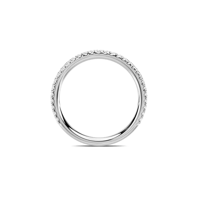 14K White Gold Avalon Classic Pavé Band