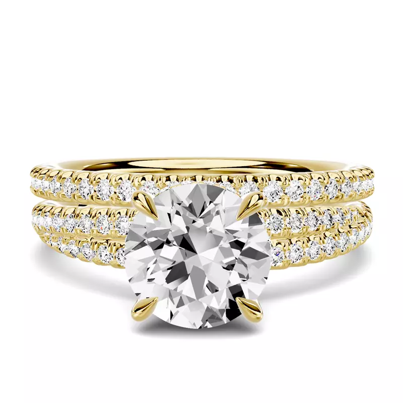14K Yellow Gold Avalon Classic Pavé Band
