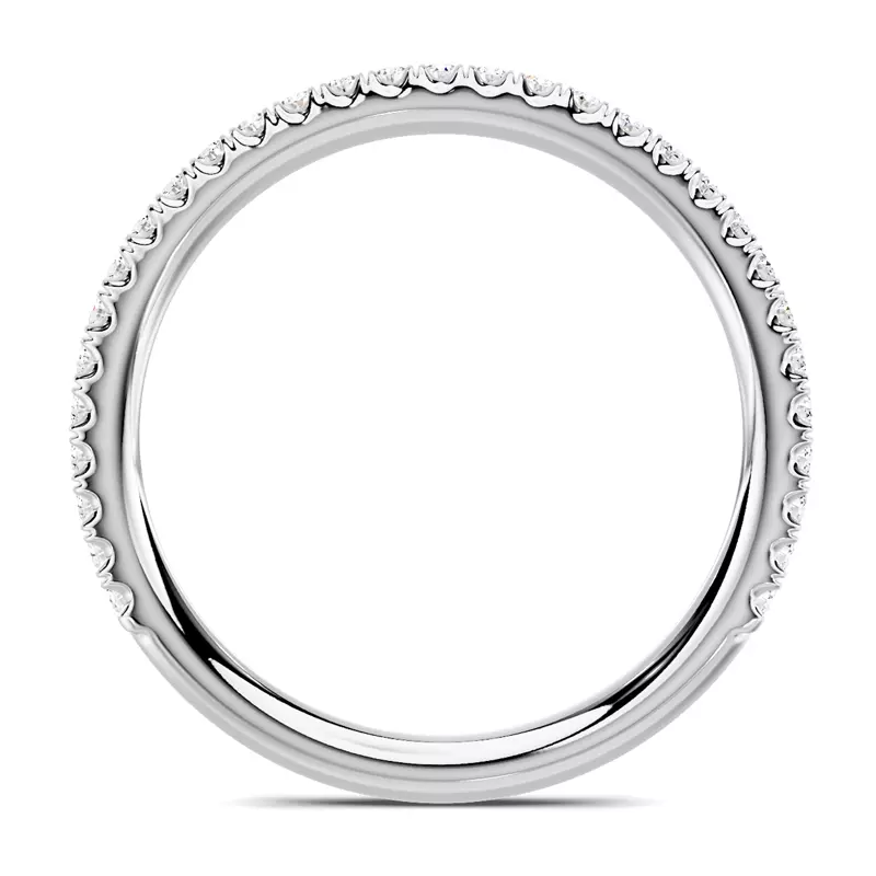 18K White Gold Avalon Classic Pavé Band