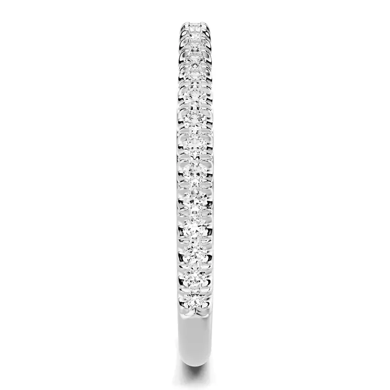 18K White Gold Avalon Classic Pavé Band