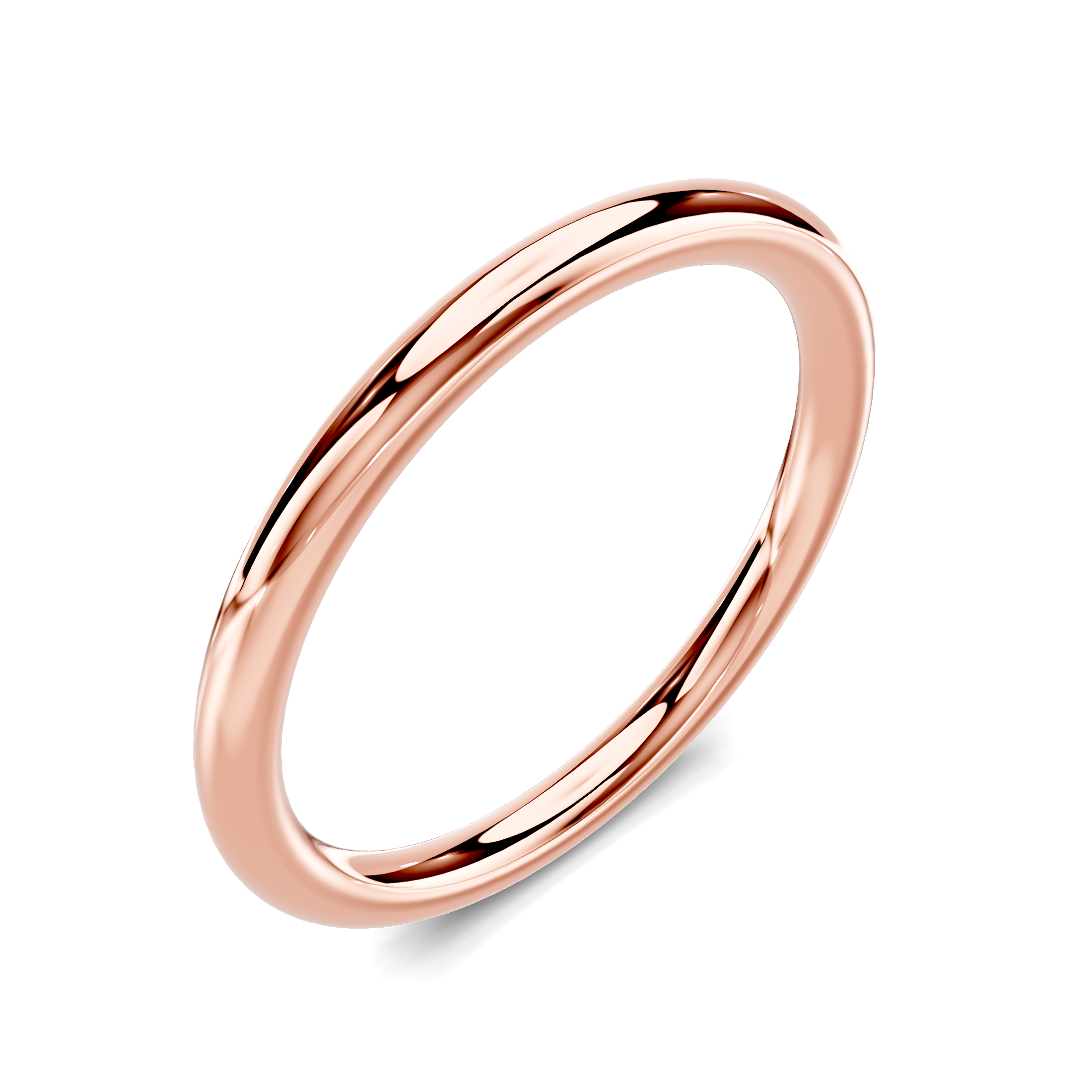 14K Rose Gold Elaris Dome Band
