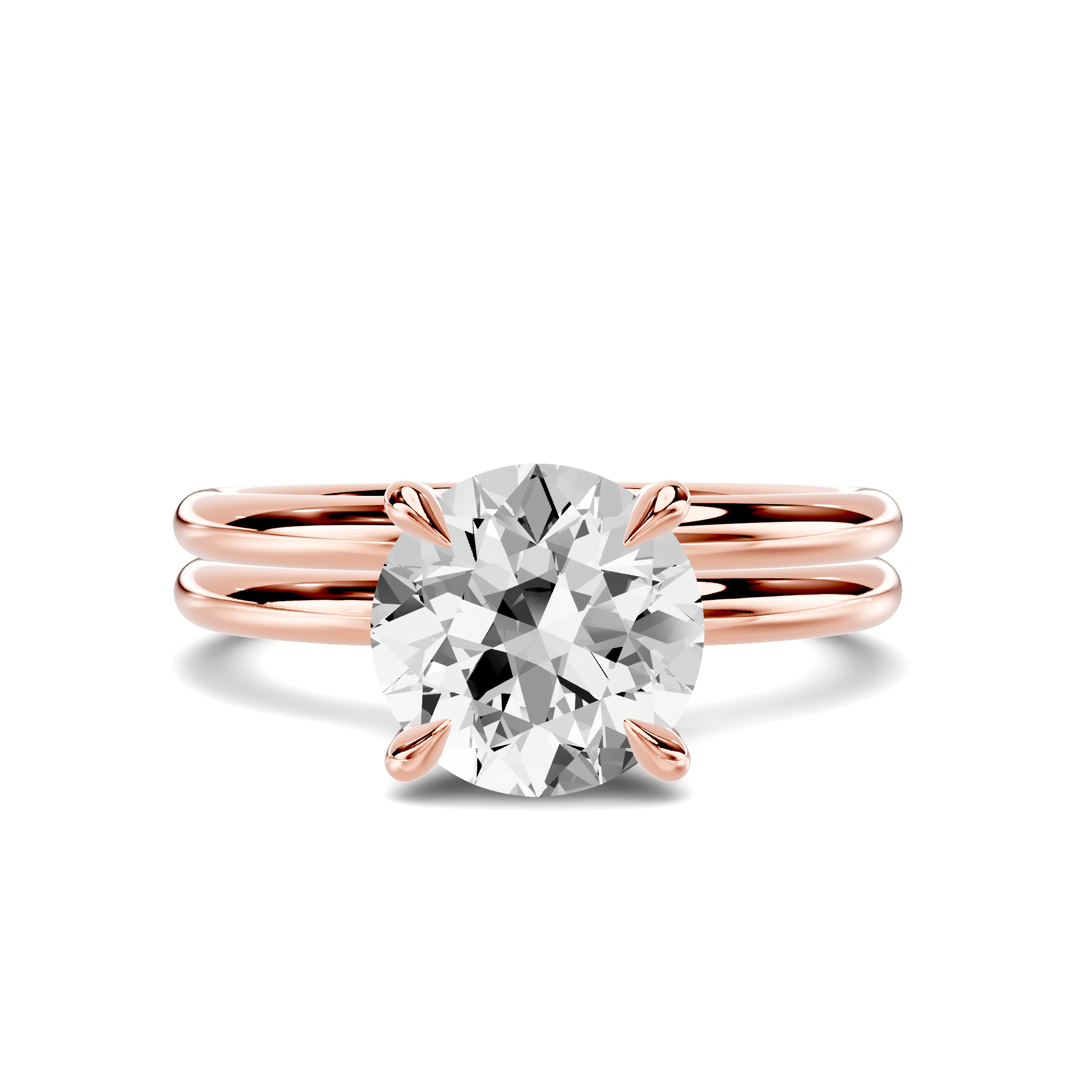 14K Rose Gold Elaris Dome Band