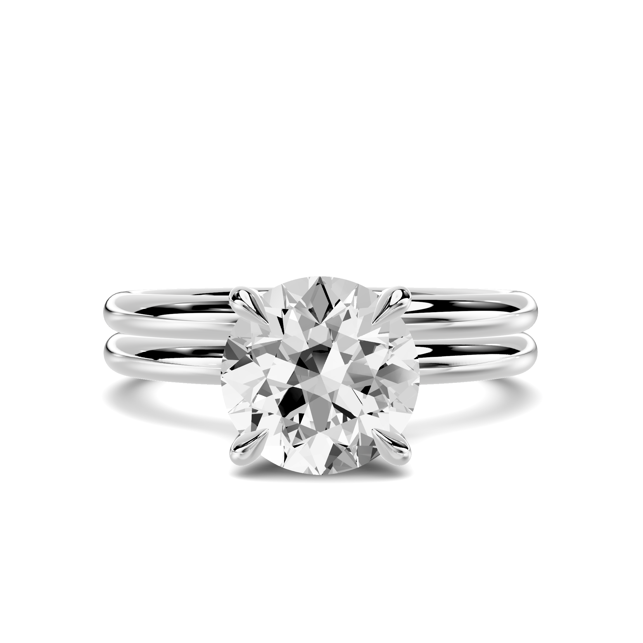 18K White Gold Elaris Dome Band