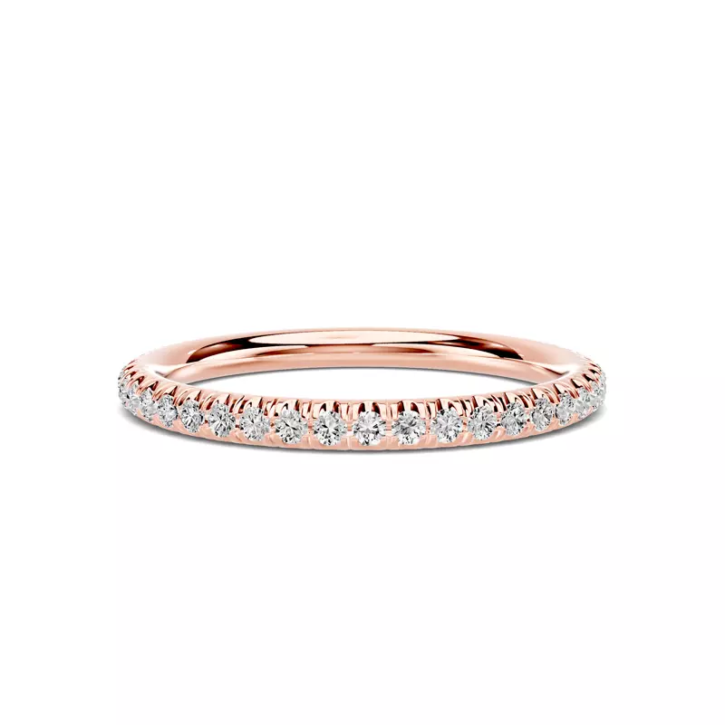 14K Rose Gold Elaris Pavé Band