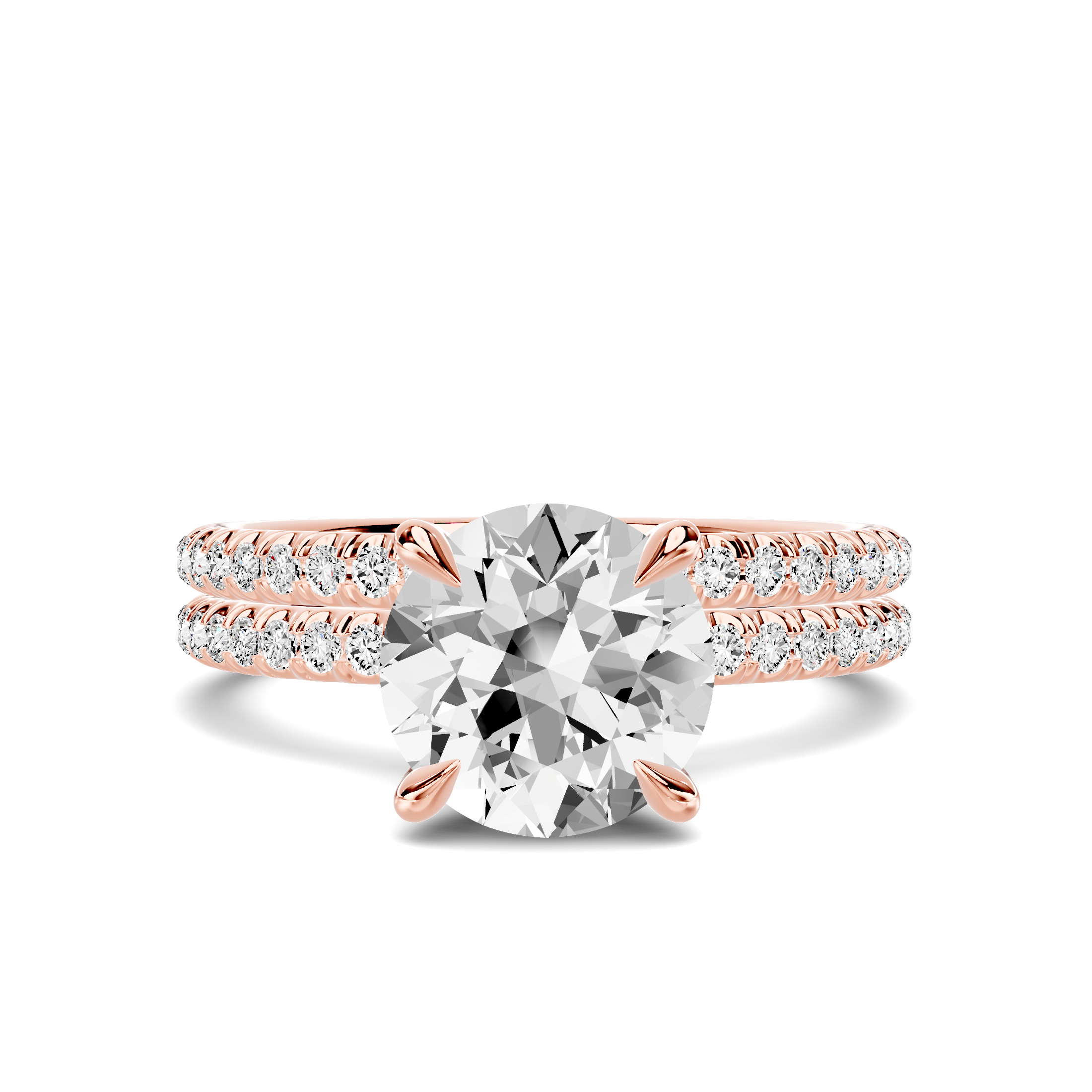 14K Rose Gold Elaris Pavé Band