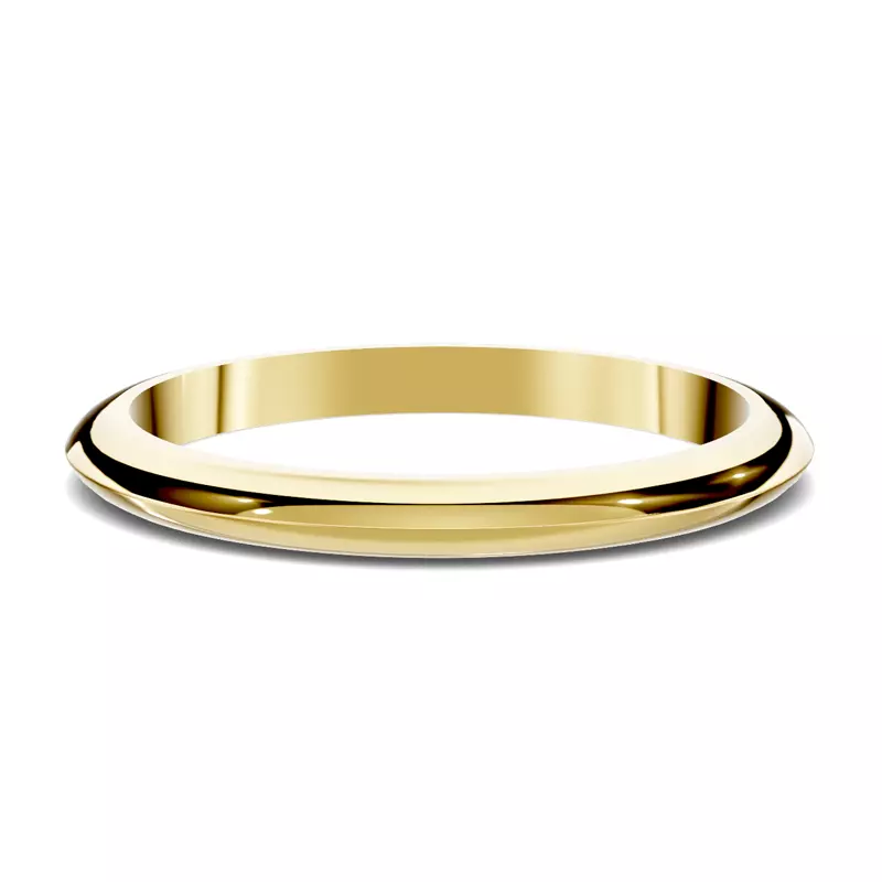 14K Yellow Gold Serra Knife Edge Band (2mm)