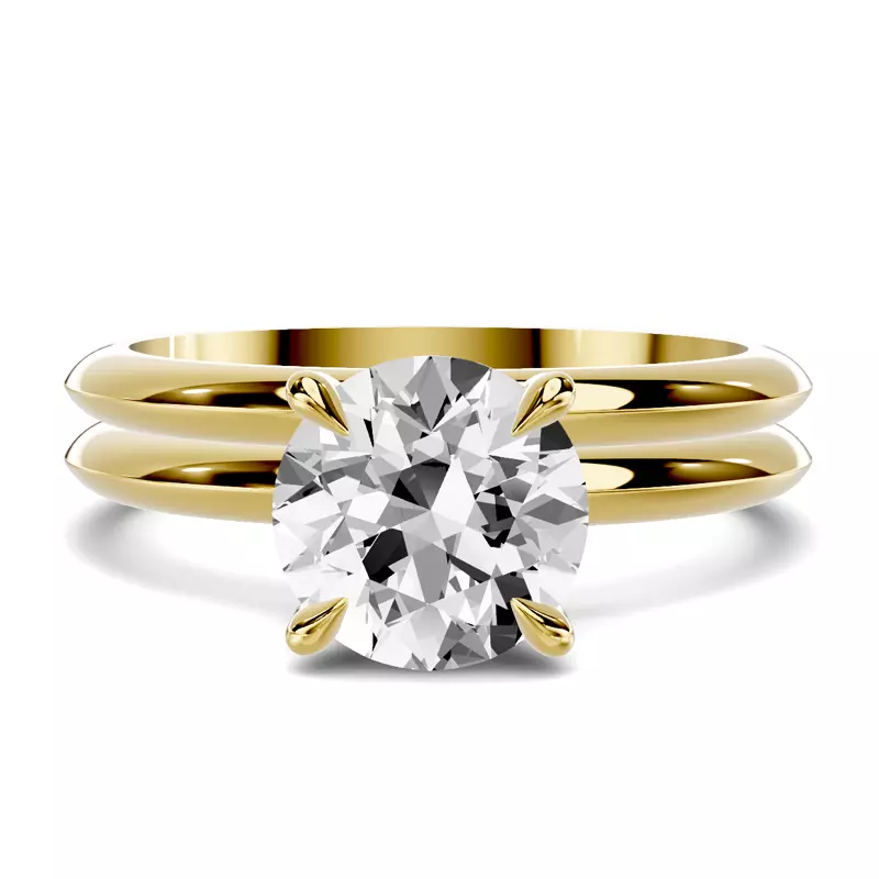 14K Yellow Gold Serra Knife Edge Band (2mm)