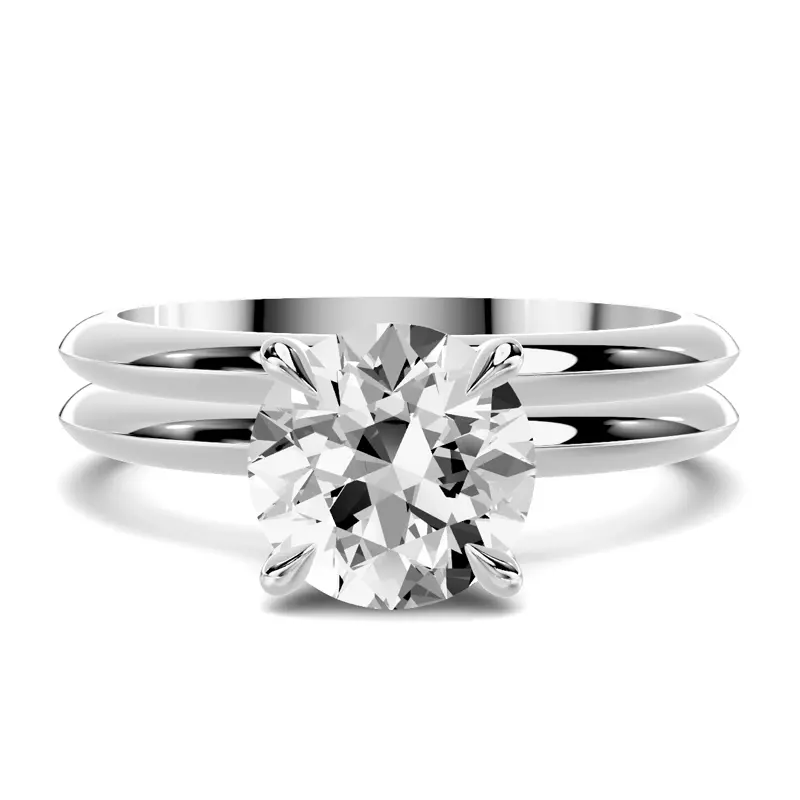 18K White Gold Serra Knife Edge Band (2mm)