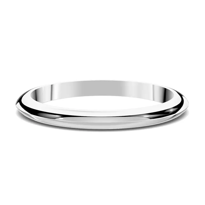 Platinum Serra Knife Edge Band (2mm)