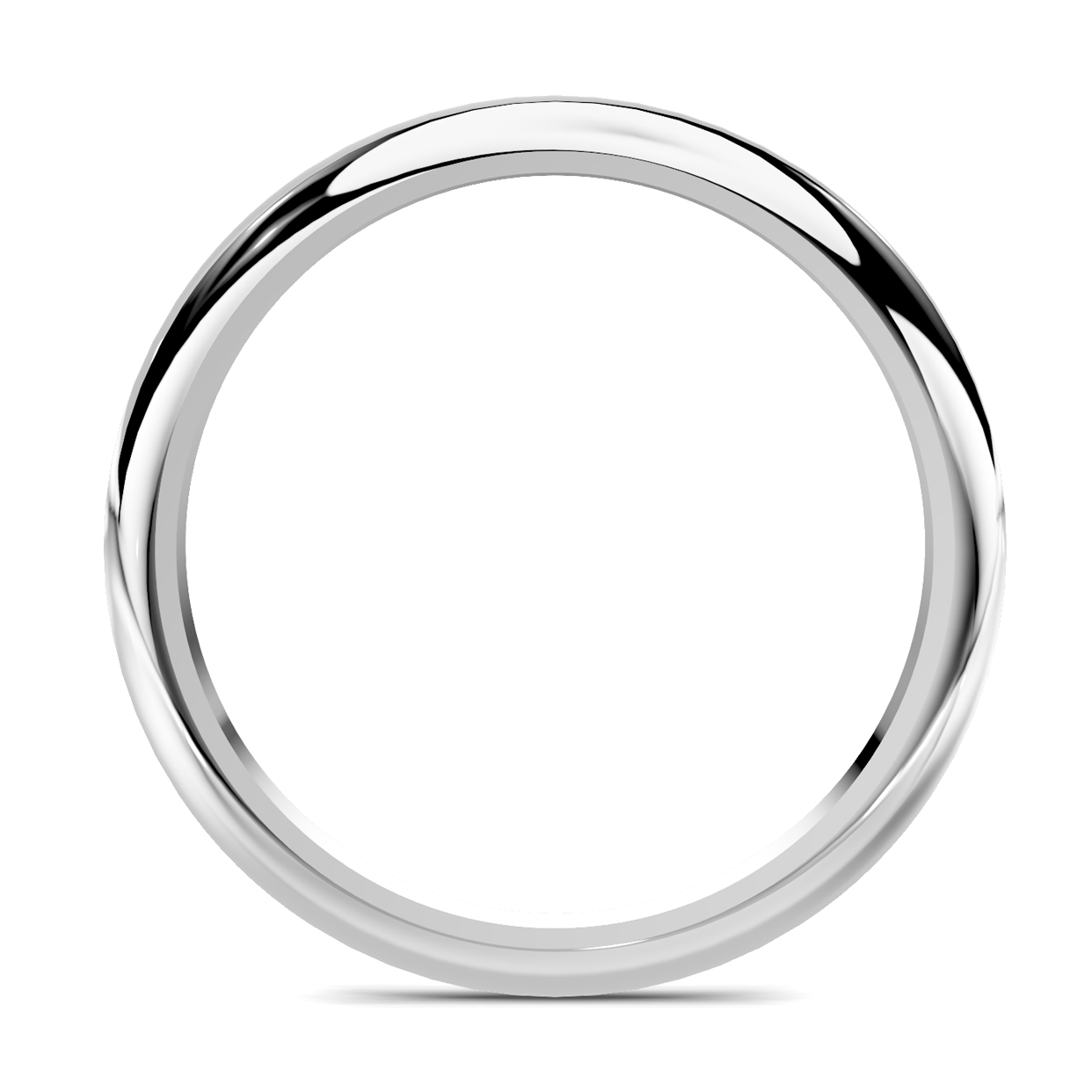 Platinum Serra Knife Edge Band (2mm)