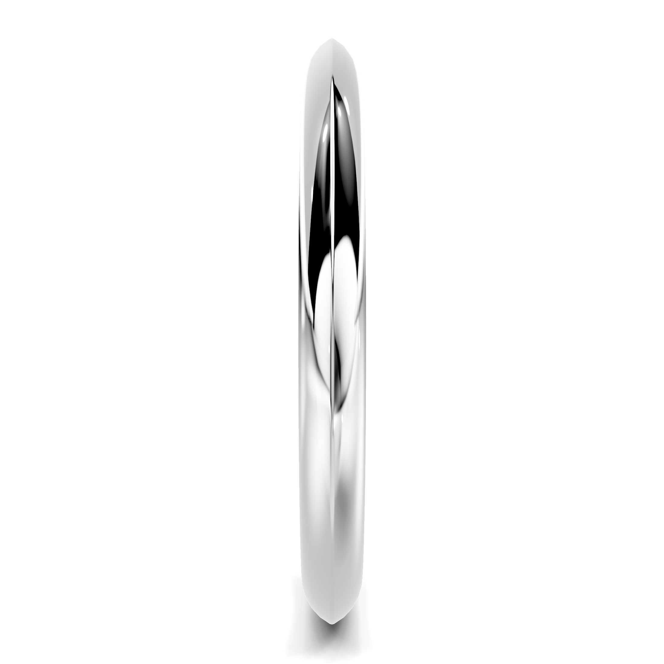 Platinum Serra Knife Edge Band (2mm)