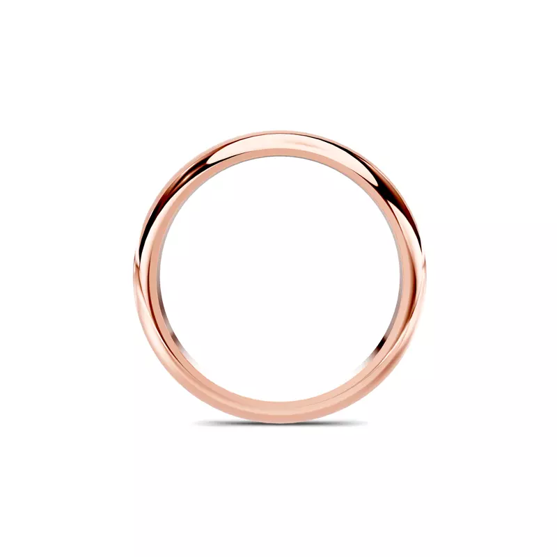 14K Rose Gold Serra Knife Edge Band (2.5mm)