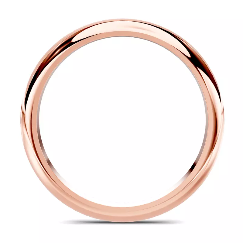 14K Rose Gold Serra Knife Edge Band (2.5mm)