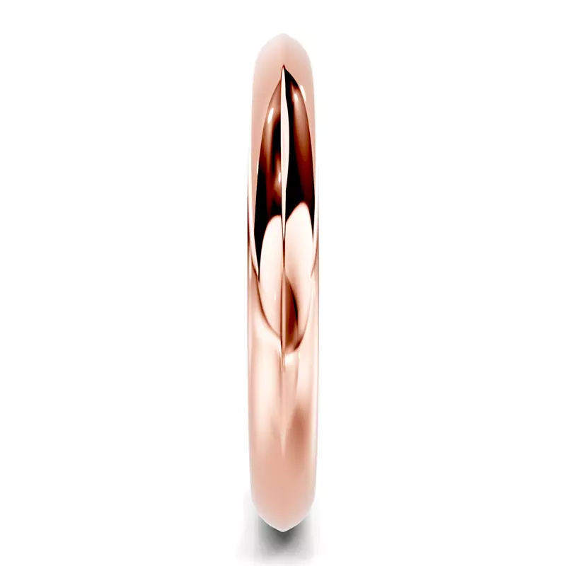 14K Rose Gold Serra Knife Edge Band (2.5mm)