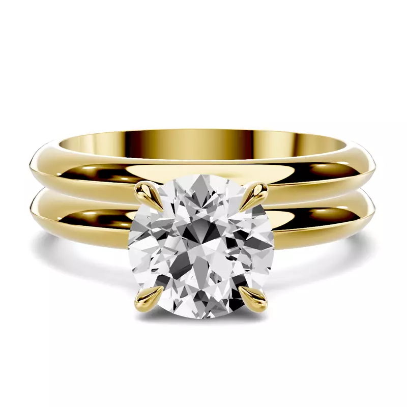 14K Yellow Gold Serra Knife Edge Band (2.5mm)