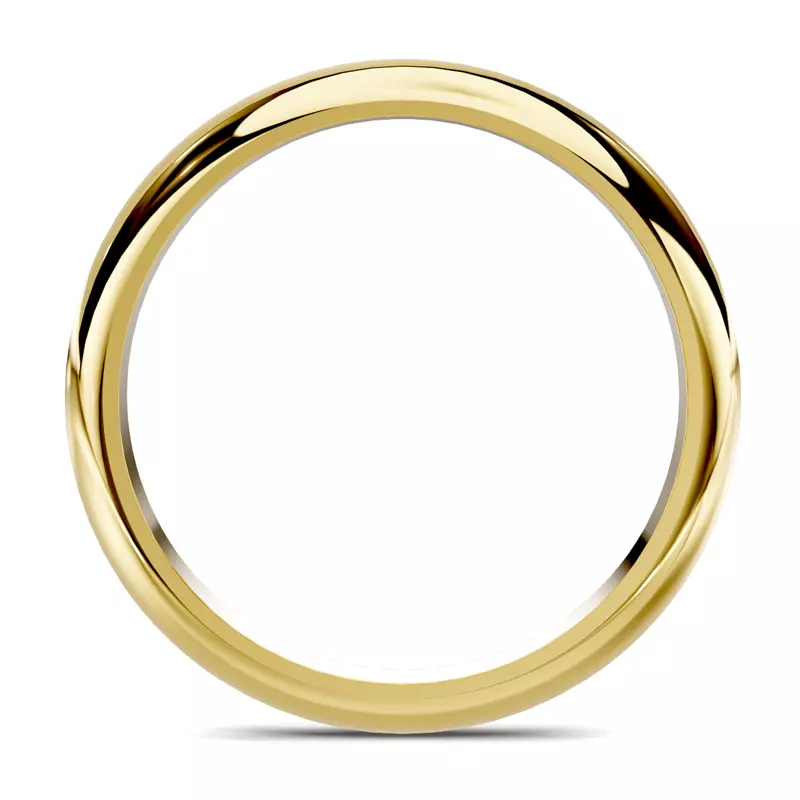 14K Yellow Gold Serra Knife Edge Band (2.5mm)
